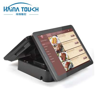 Haina Touch Dual Screen Factory Price POS Machine For Supermarket